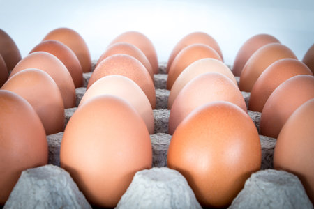 Natural brown eggs