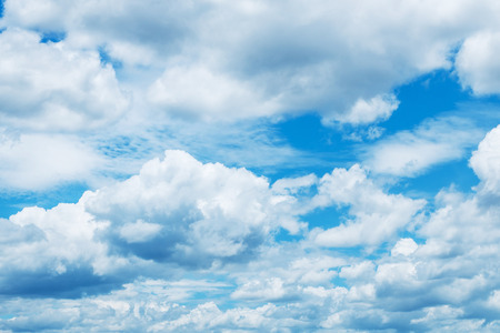 blue sky with cloudの写真素材