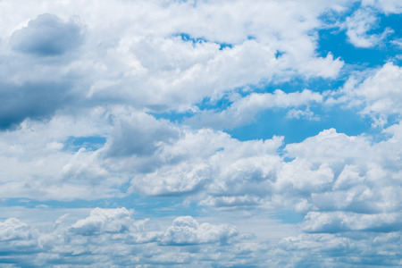 Blue sky with cloudsの写真素材