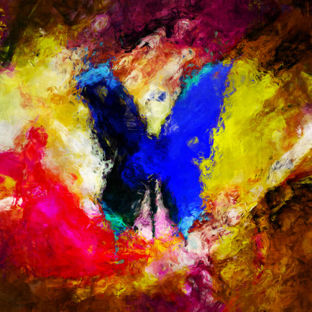 butterfly art background, digital painting abstract texture or bright colorful wallpaper, modern art symbol image, sketch painting, oil painting butterfly on graffiti wall, post card or stamp,の写真素材
