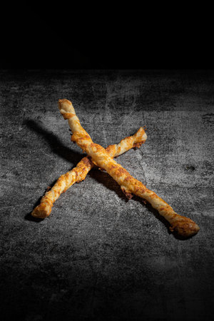 Cheese sticks isolated on the white background.の写真素材