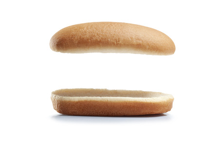 Bread Hot dog isolated white background.の写真素材