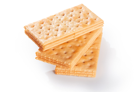 Tasty biscuits isolated on white background.の写真素材