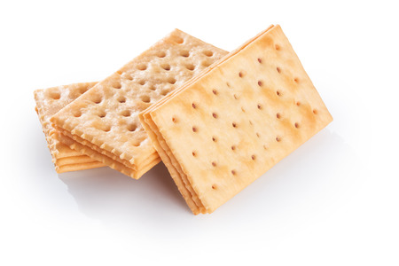Tasty biscuits isolated on white background.の写真素材