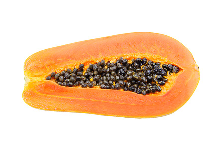 Papaya isolated on a white background.の写真素材