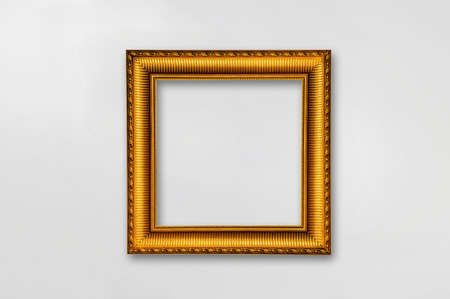 Picture frame isolated on a gray background.の写真素材