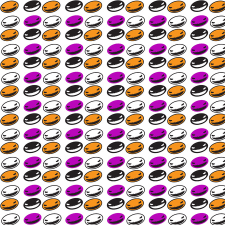 Halloween seamless background with voodoo doll ,Vector patternのイラスト素材