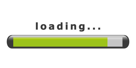 update is loading waiting time vector illustration EPS10