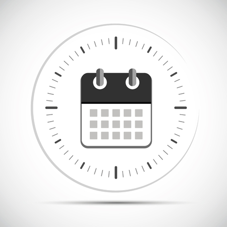 calendar and time icon business vector illustration EPS10のイラスト素材