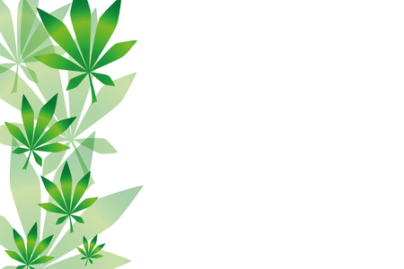 background with green cannabis leaves vector illustration EPS10のイラスト素材