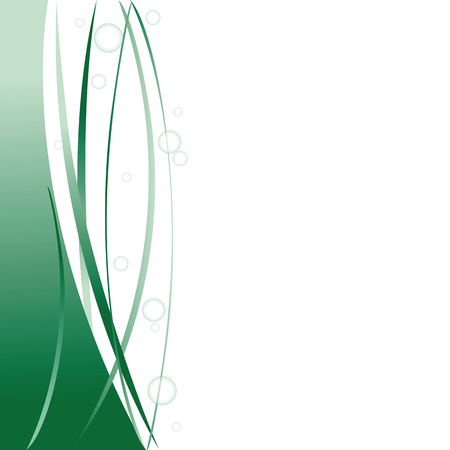 abstract natural green background with bubbles vector illustration EPS10のイラスト素材