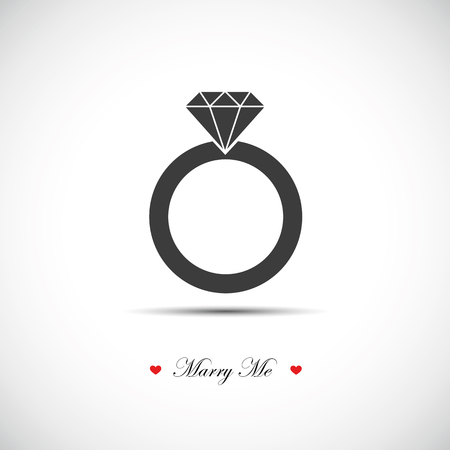 marry me wedding ring icon pictogram vector illustration EPS10のイラスト素材