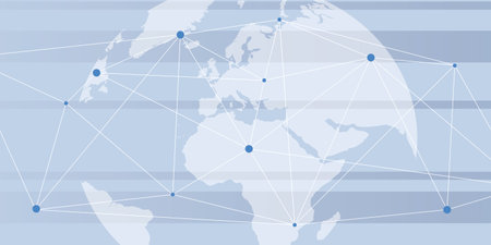 digital network connect the world vector illustration EPS10のイラスト素材
