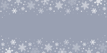 bright banner christmas card with snowflake borderのイラスト素材