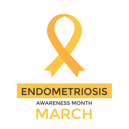 National Endometriosis Awareness Month march info graphicのイラスト素材