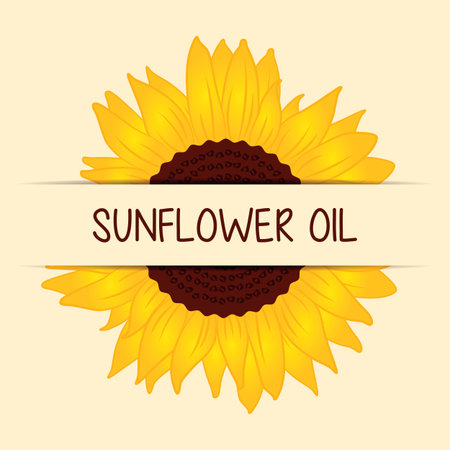 sunflower oil big yellow drop isolated on whiteのイラスト素材