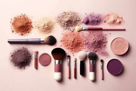 beauty make up set top viewの素材