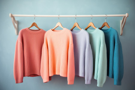 hanging cozy warm knitted sweater female fashionの素材