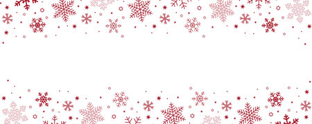 banner christmas card with snowflake border vector illustration EPS10のイラスト素材