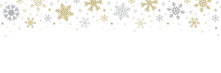 bright banner christmas card with snowflake border vector illustrationのイラスト素材