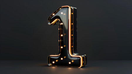 number one luxury design on dark backgroundの素材