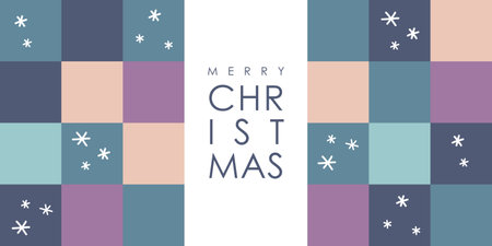 merry christmas card with star decoration vector illustrationのイラスト素材