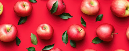 apple seamless pattern background bannerの素材