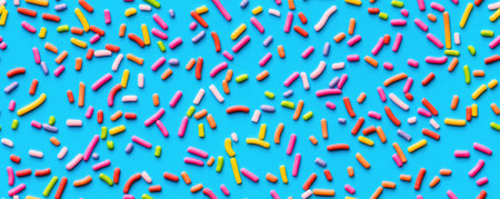 colorful sprinkles seamless pattern backgroundの素材