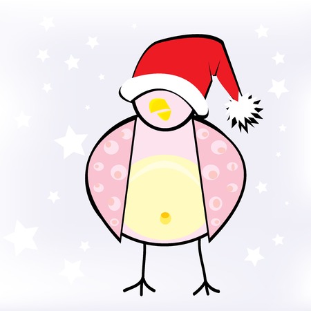 new year birdのイラスト素材