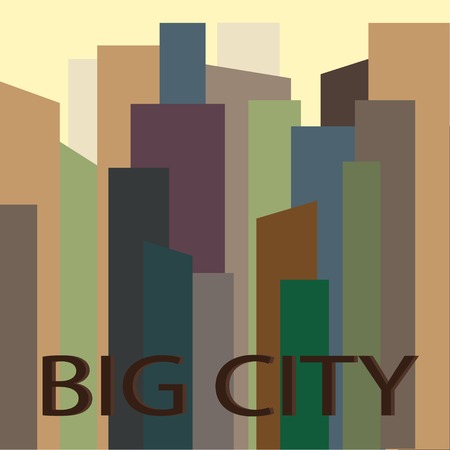 city buildings silhouette iconsのイラスト素材