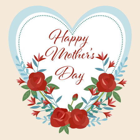 Happy Mother's Day. A postcard for Mom. Vector background for banner, poster.のイラスト素材