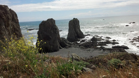 west cost shore sceneの写真素材