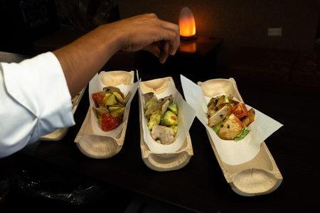 chef finishing a high cuisine dish