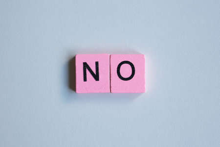 No word wooden cubesの写真素材