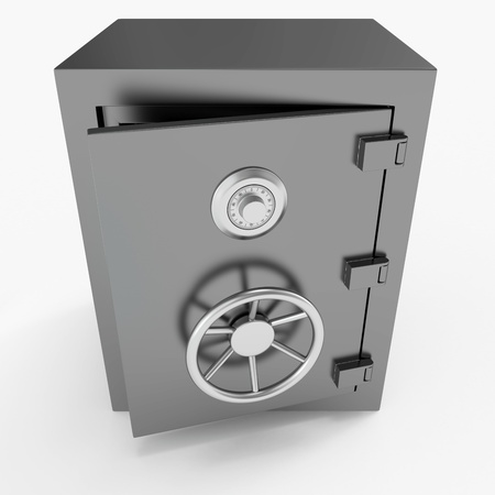 Isolated strong open safeの写真素材