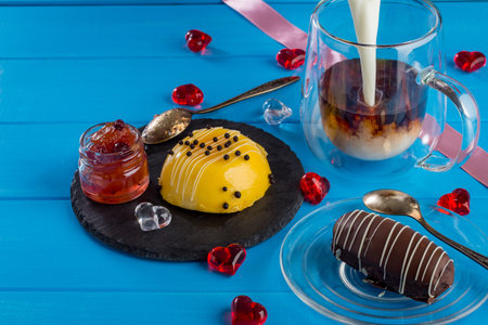 Cakes for St. valentine's day, Mother's Day, or Birthday: Chocolate Cake Potatoes and Mango and...