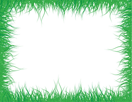 Green grass frame for designのイラスト素材