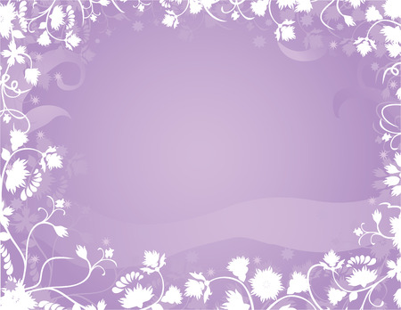 Violet floral frame for designのイラスト素材