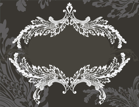 Revival ornate frame stencilのイラスト素材