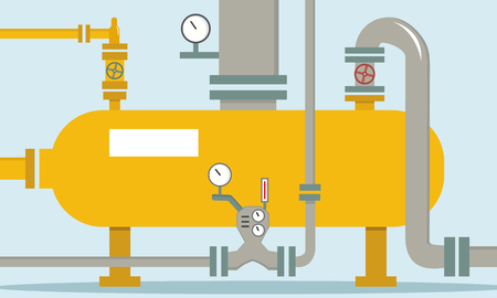Container for storage of goods. Vector illustration, flat style.のイラスト素材