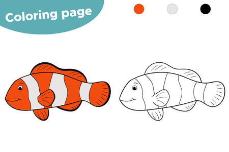 Educational game for kids. Activity printable page. Hand drawn illustration.のイラスト素材