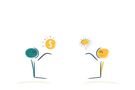 the two characters love each other. equality, rights, justice, familyのイラスト素材