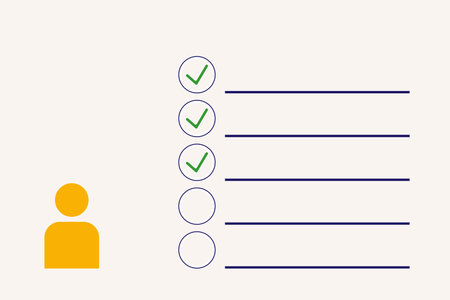 To-do list. List of things that need to be done urgently before a certain timeのイラスト素材