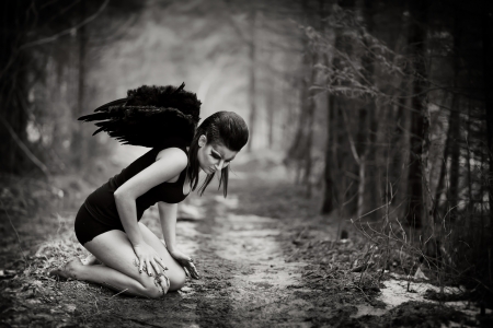 fallen angelの写真素材