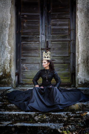 Dark queen from the fairytale.の写真素材