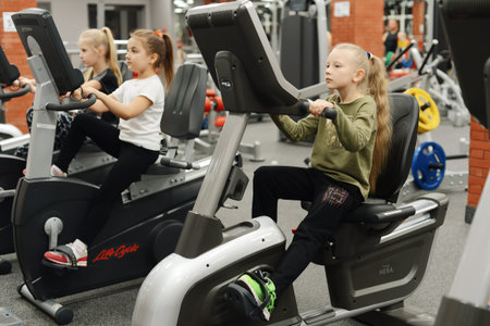 children in the gym