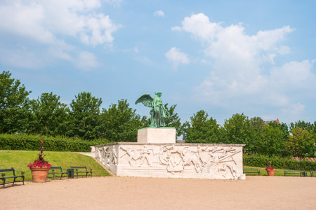 Copenhagen, Denmark- June 26, 2019: Maritime Monument, dedicated to civilian sailors who died during the First World War.のeditorial素材