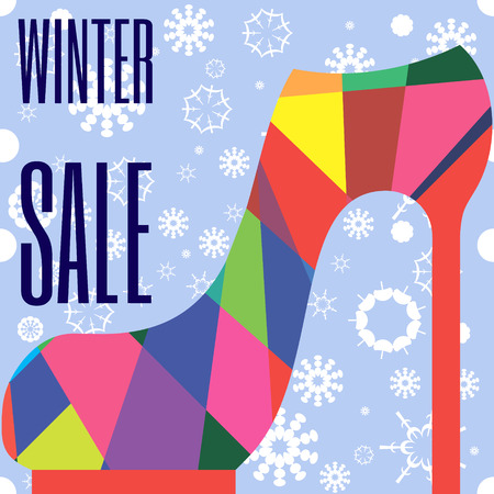 banner big sale platform shoes vector posterのイラスト素材