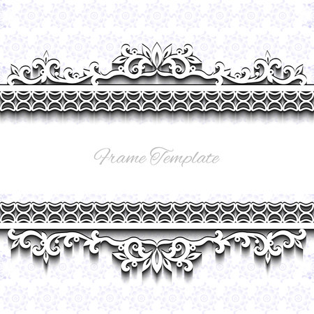 vintage background frame design  vector victorian styleのイラスト素材
