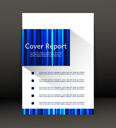 Template Design for Cover Report. Flyer. Poster in A4 size. Vector, illustration.のイラスト素材